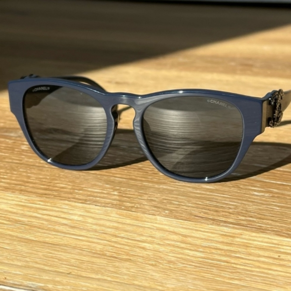 Blue Chanel Sunglasses